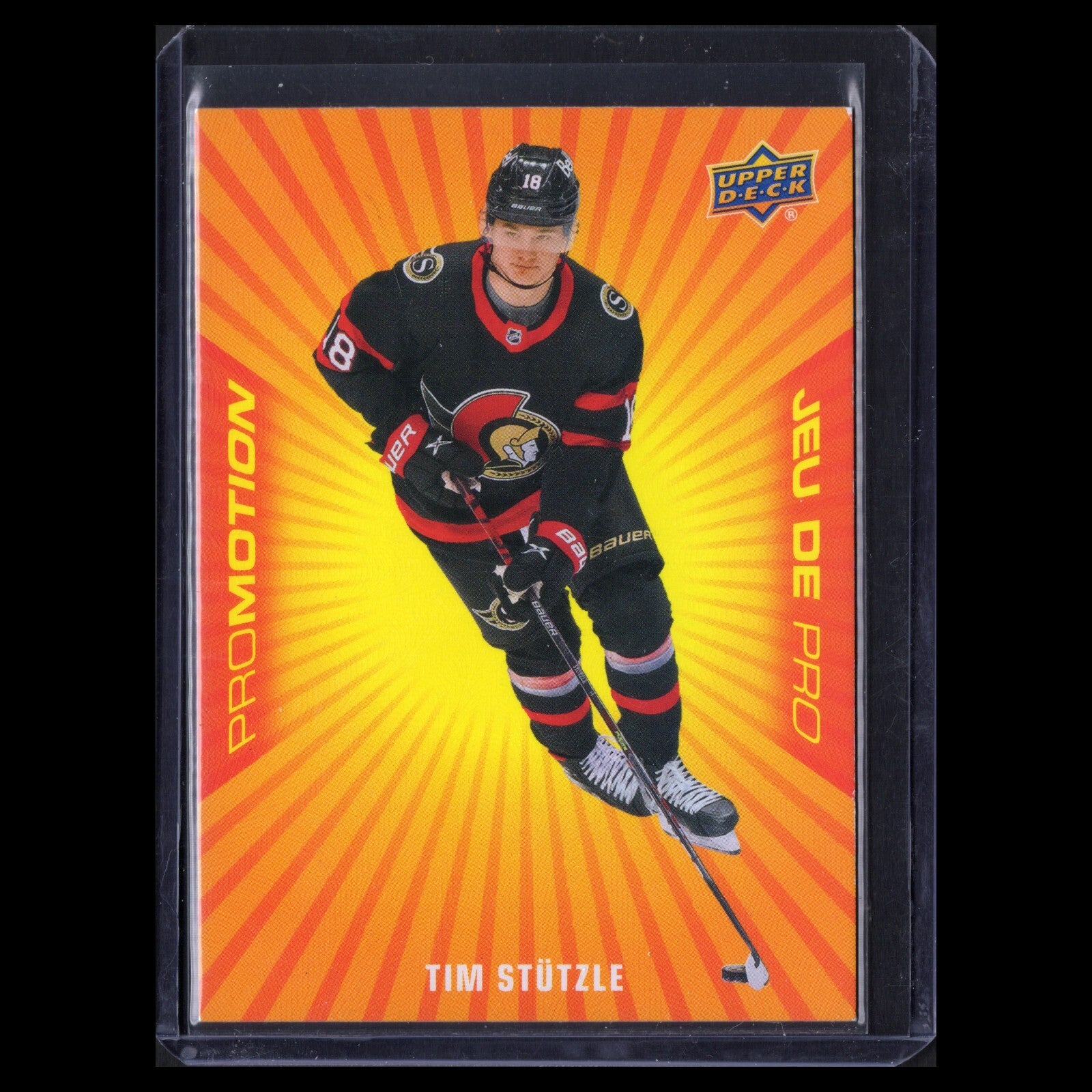 2021-22 UD Tim Hortons TIM STUTZLE #PP-1 Promotion - Ottawa Senators