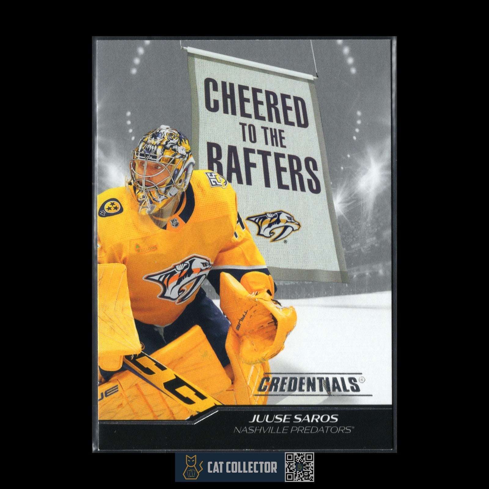 2024-25 UD Credentials JUUSE SAROS #CR-SA Cheered to the Rafters