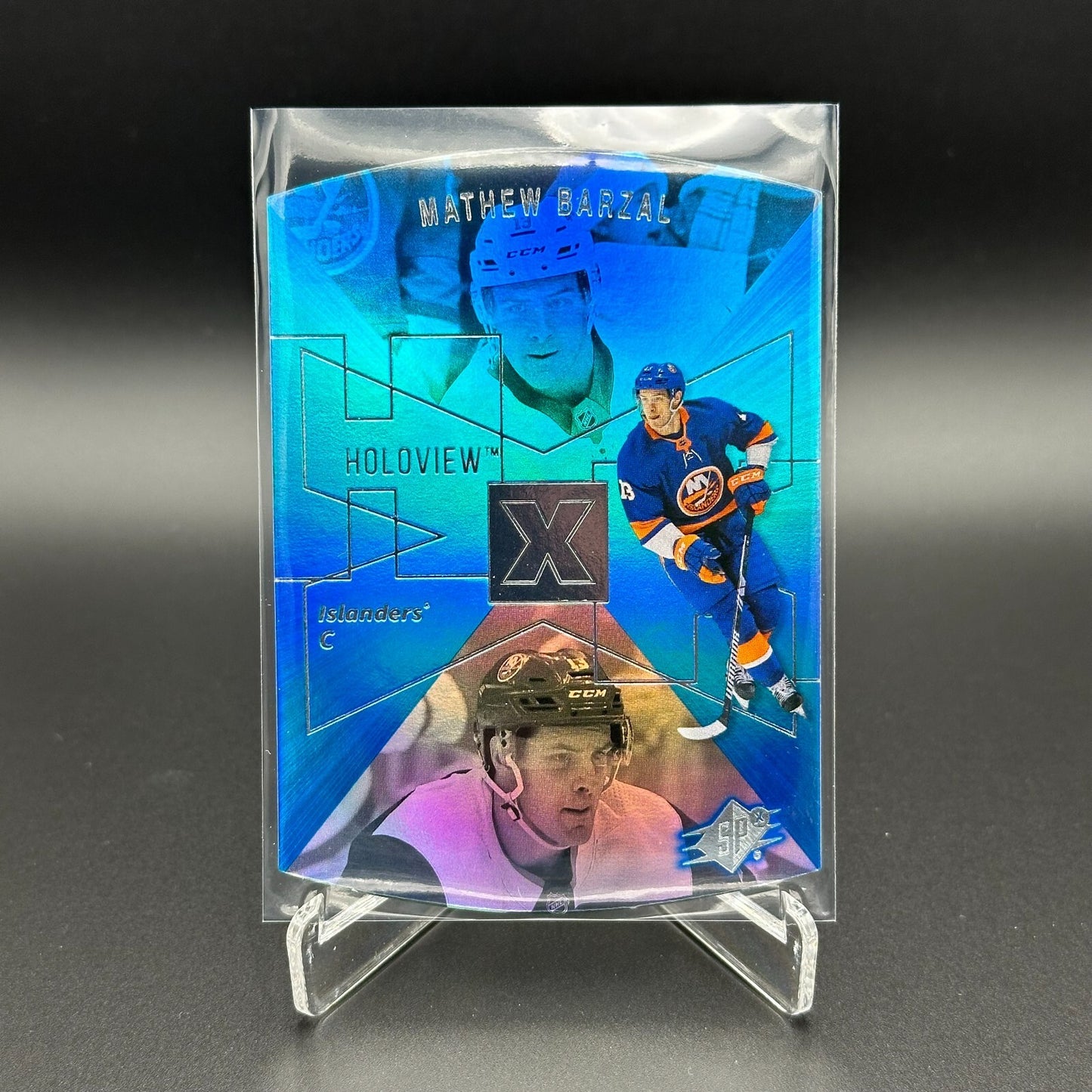 2023-24 UD Extended series MATHEW BARZAL #SPX-3 1997-98 SPx Holoview Retro