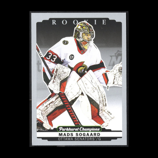 2022-23 UD Parkhurst Champions MADS SOGAARD #268 Silver Rookie RC
