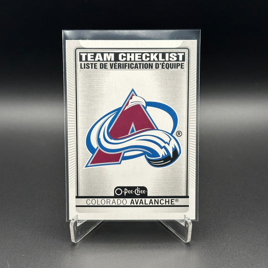 2021-22 O-Pee-Chee COLORADO AVALANCHE #558 Team Checklist