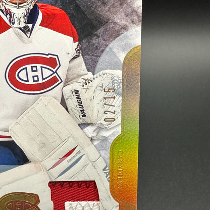 2011-12 UD Artifacts CAREY PRICE #31 Spectrum Patch /15 - Montreal Canadiens