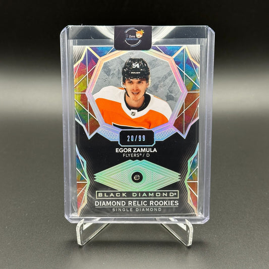 2020-21 UD Black Diamond EGOR ZAMULA #BDR-EZ Single Diamond RC 20/99