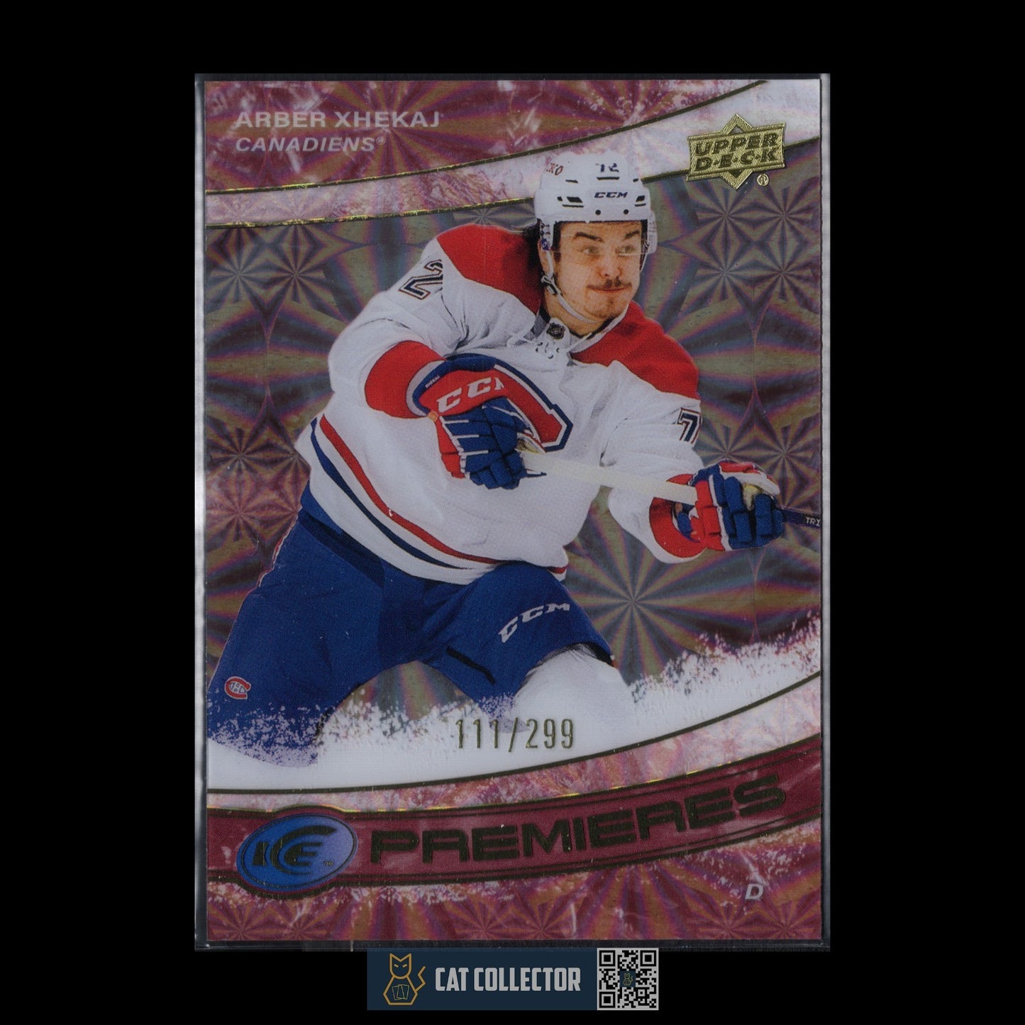 2022-23 UD Ice ARBER XHEKAJ #234 Ice Premieres Red Parallel Rookie RC /299