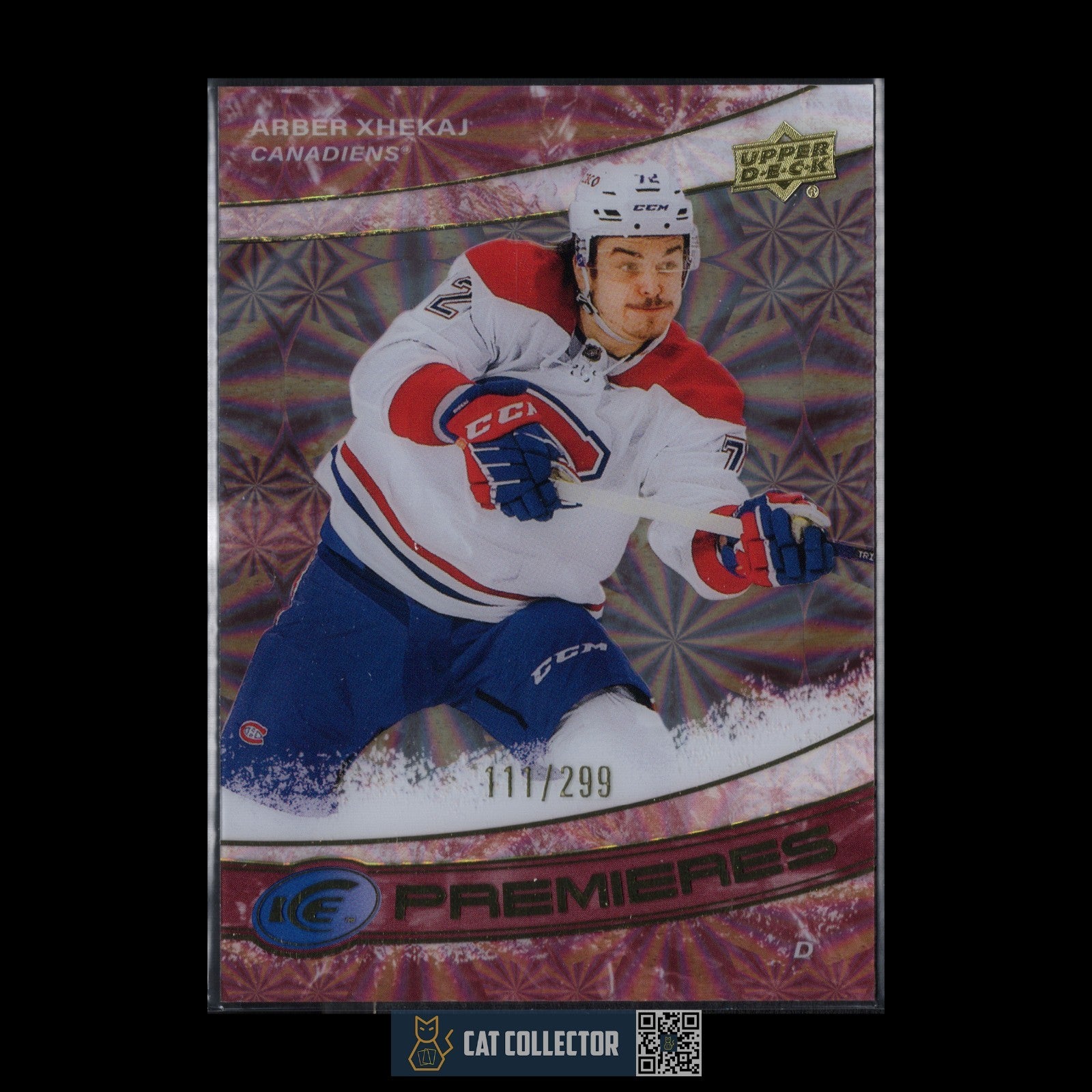 2022-23 UD Ice ARBER XHEKAJ #234 Ice Premieres Red Parallel Rookie RC /299