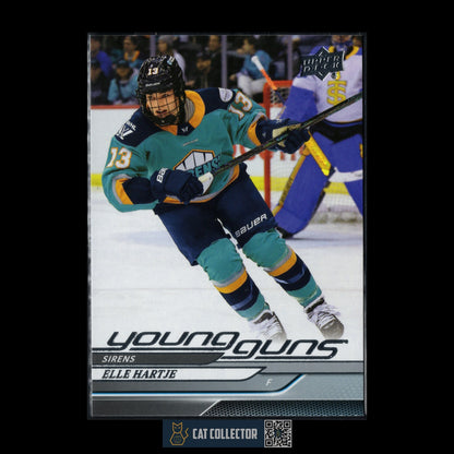 2024-25 UD PWHL ELLE HARTJE #67 Young Guns Rookie - New York Sirens