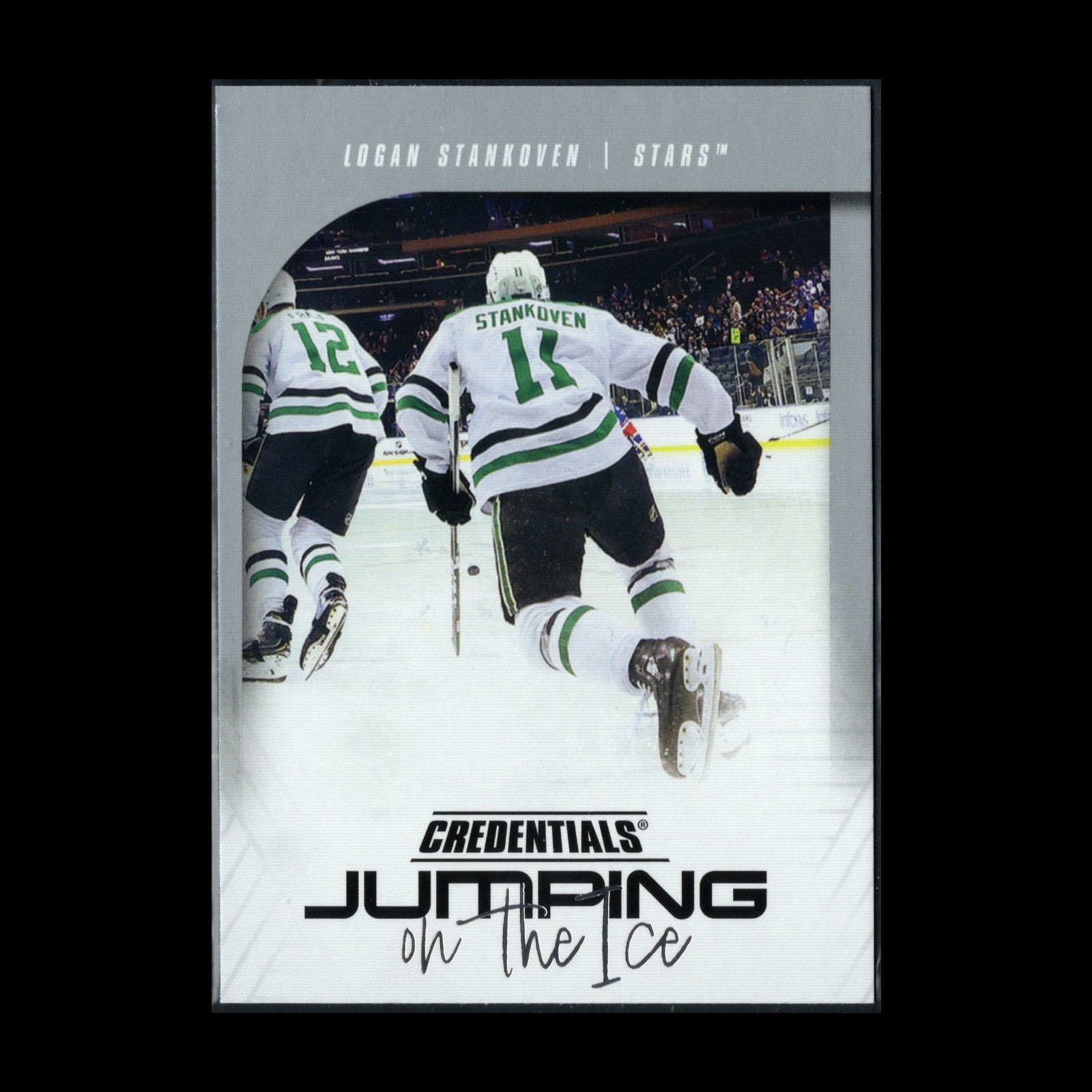 2024-25 UD Credentials LOGAN STANKOVEN #JI-LS Jumping on the ice Rookie RC