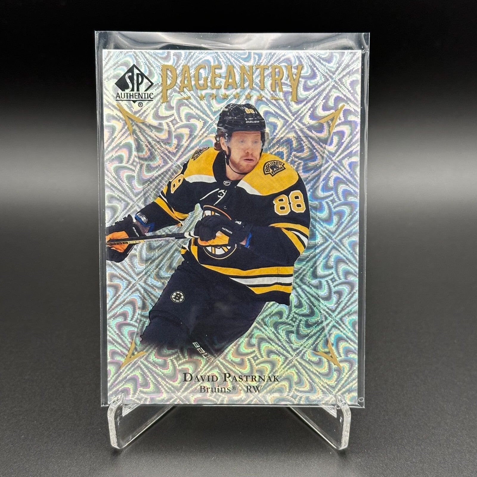 2021-22 UD SP Authentic DAVID PASTRNAK #P-14 Pageantry - Boston Bruins