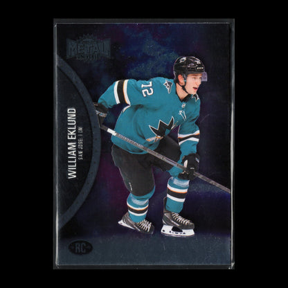 2021-22 SkyBox Metal Universe WILLIAM EKLUND #165 Rookie RC - San Jose Sharks
