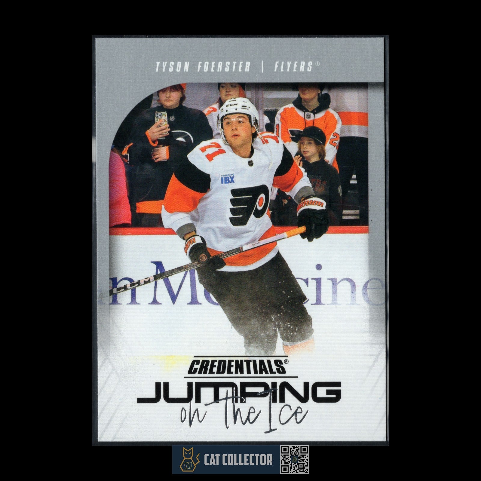 2024-25 UD Credentials TYSON FOERSTER #JI-TF Jumping on the ice