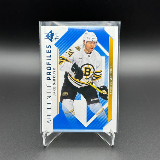 2023-24 UD SP Authentic JAKE DEBRUSK #AP-19 Authentic Profiles Blue