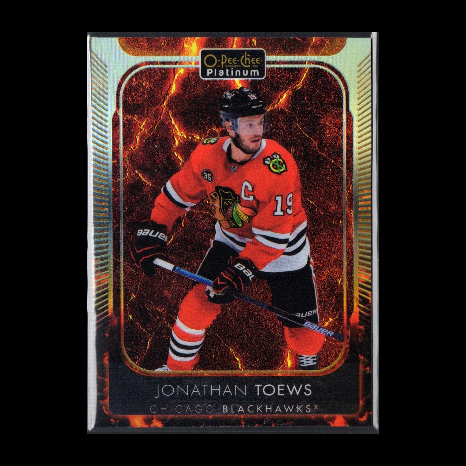 2021-22 O-Pee-Chee Platinum JONATHAN TOEWS #101 Hot Magma /499