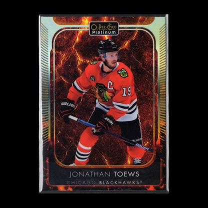 2021-22 O-Pee-Chee Platinum JONATHAN TOEWS #101 Hot Magma /499