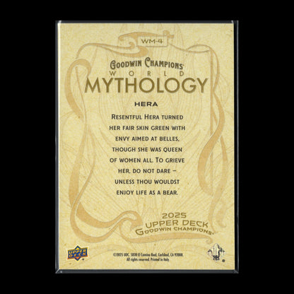 2025 UD Goodwin Champions HERA #WM-4 World Mythology SP