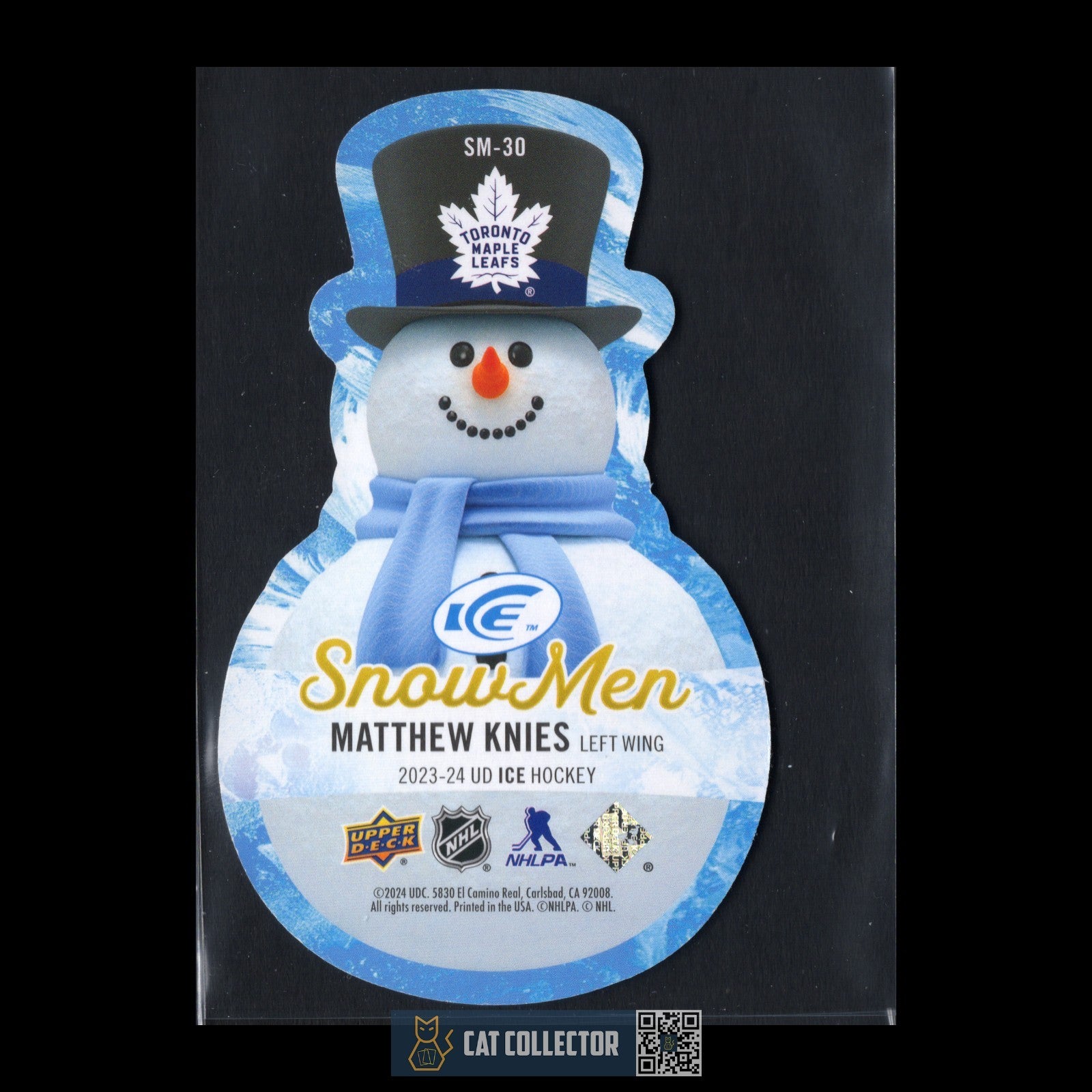 2023-24 UD Ice MATHEW KNIES #SM-30 SnowMen Rookie RC - Toronto Maple Leafs