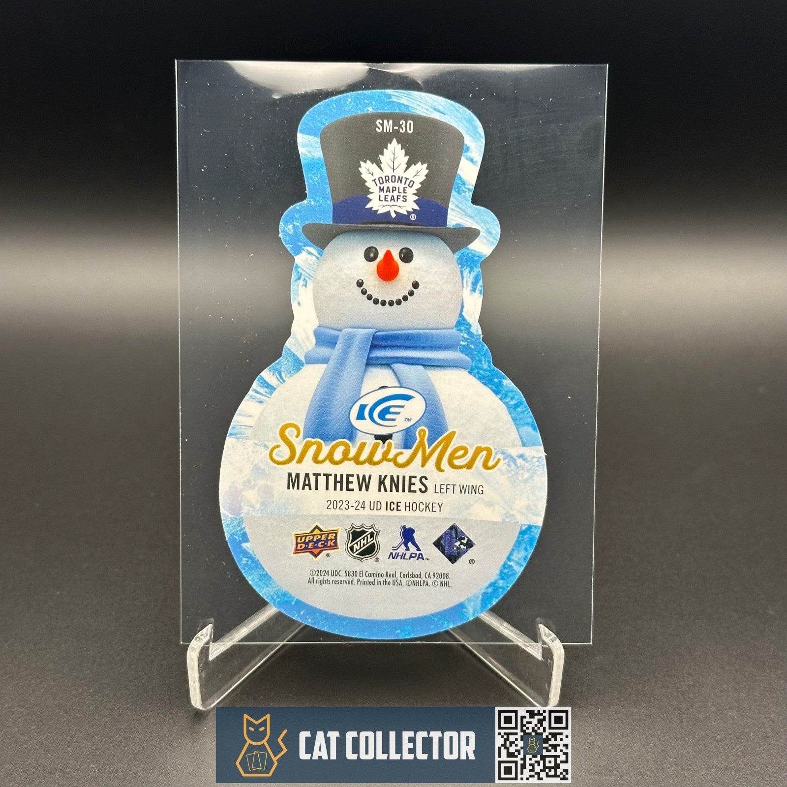 2023-24 UD Ice MATHEW KNIES #SM-30 SnowMen Rookie RC - Toronto Maple Leafs