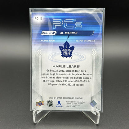 2023-24 UD Series 2 MITCH MARNER #PC-12 PC's Sparkle - Toronto Maple Leafs