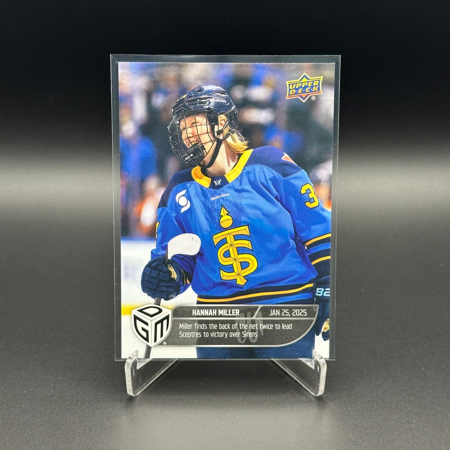 2024-25 UD PWHL Game Dated Moments HANNAH MILLER #15 ONLINE EXCUSIVE!