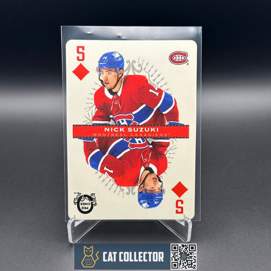 2021-22 O-Pee-Chee NICK SUZUKI #5-DIAMONDS Playing Cards - Montreal Canadiens