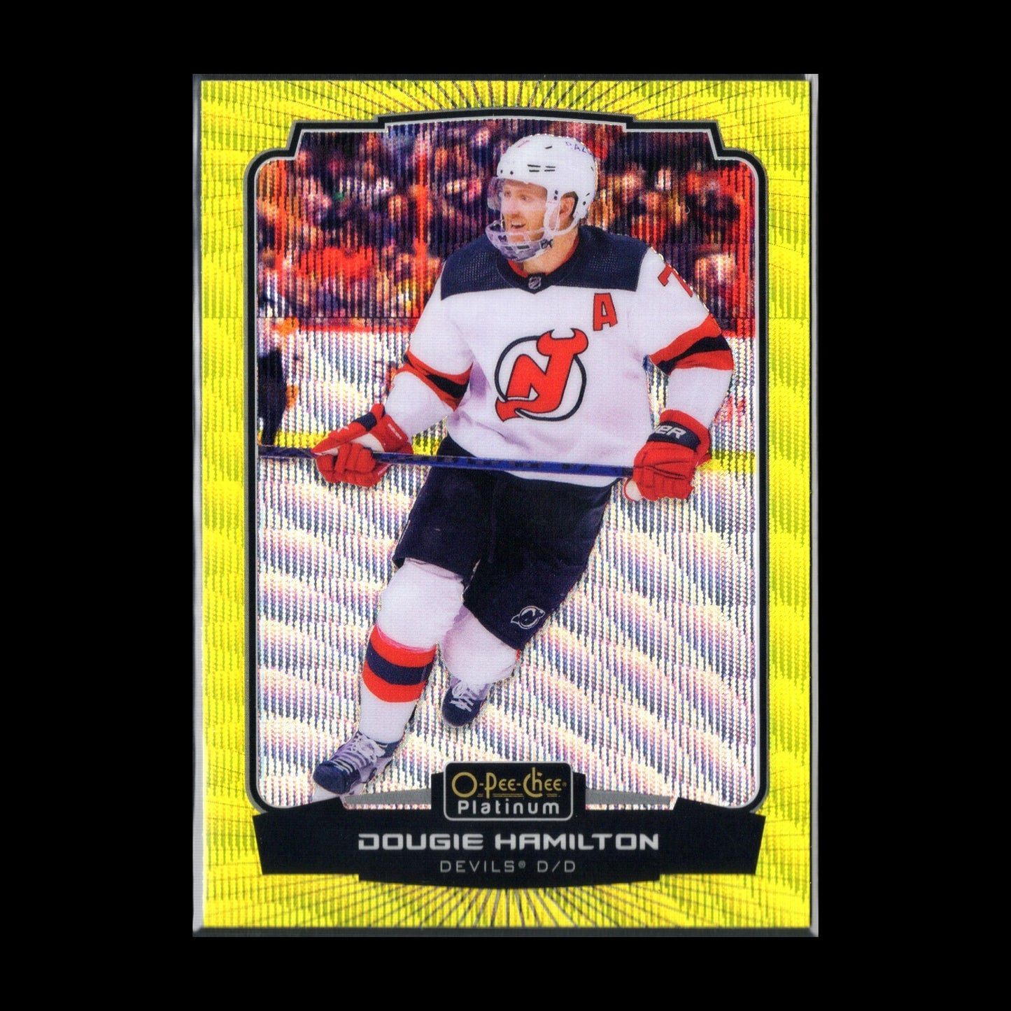 2022-23 O-Pee-Chee Platinum DOUGIE HAMILTON #70 Neon Yellow Surge