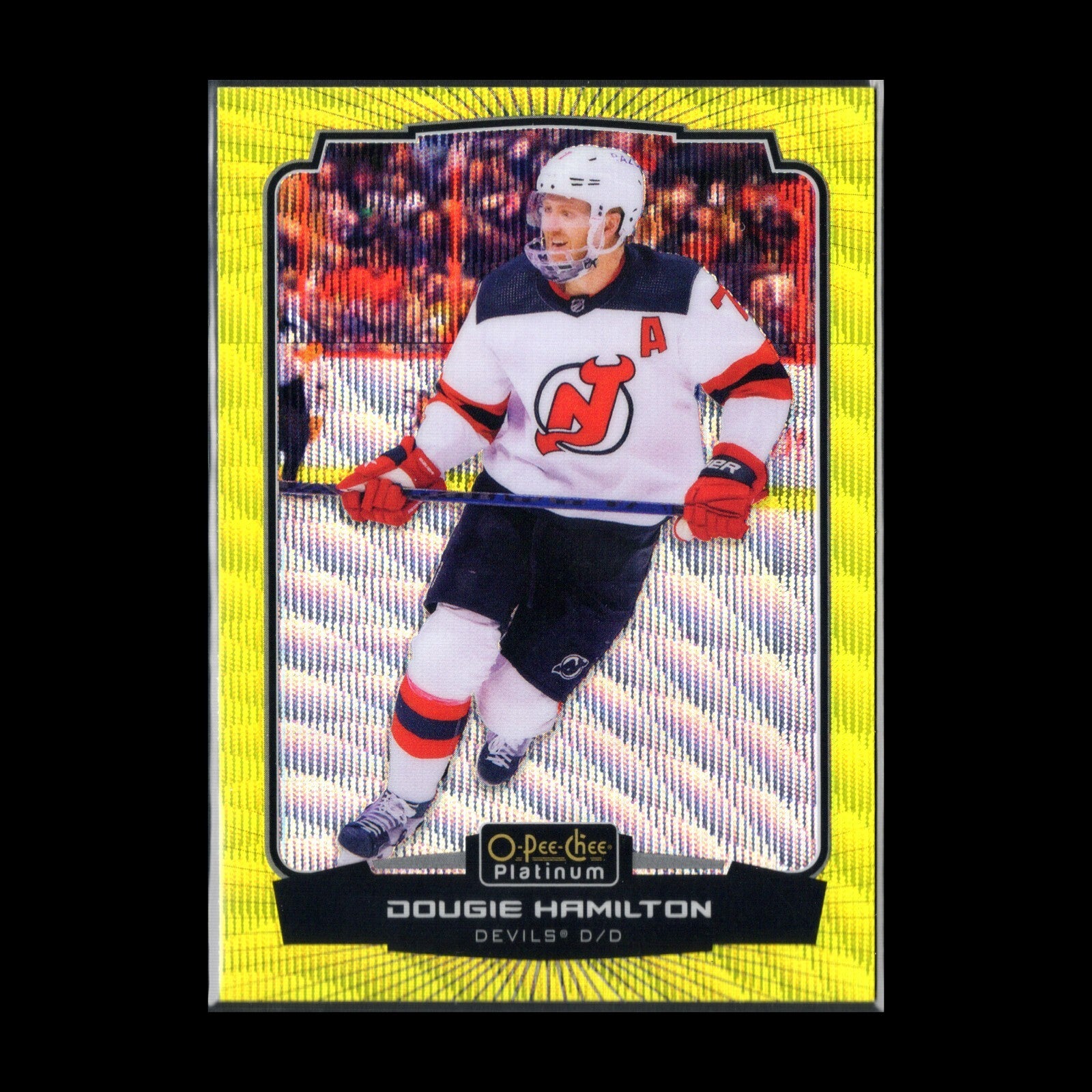 2022-23 O-Pee-Chee Platinum DOUGIE HAMILTON #70 Neon Yellow Surge