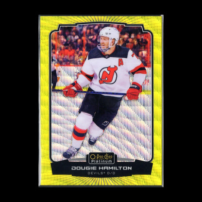 2022-23 O-Pee-Chee Platinum DOUGIE HAMILTON #70 Neon Yellow Surge