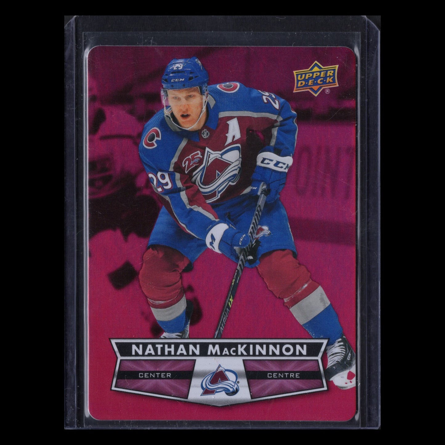 2021-22 UD Tim Hortons NATHAN MacKINNON #DC-44 Red Die-Cut - Colorado Avalanche