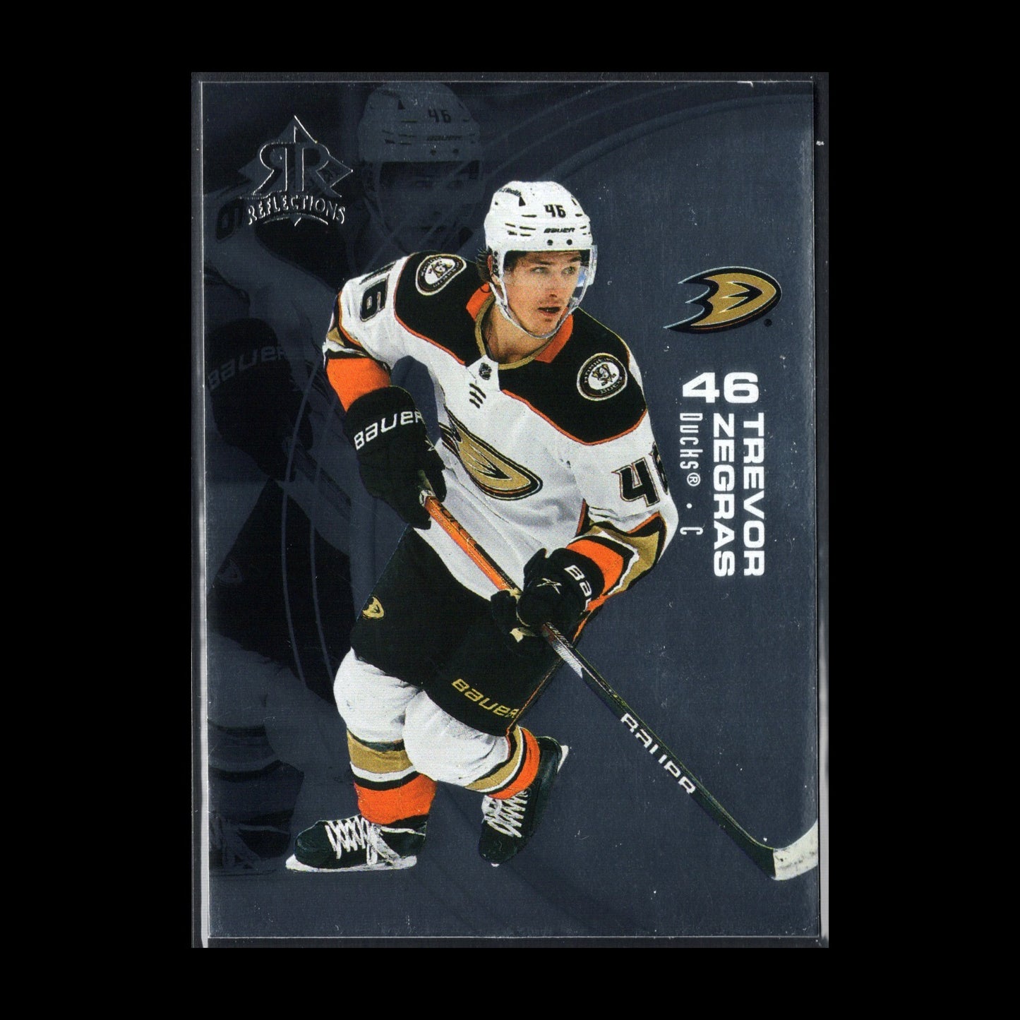 2021-22 UD Extended series TREVOR ZEGRAS #1 Reflections - Anaheim Ducks