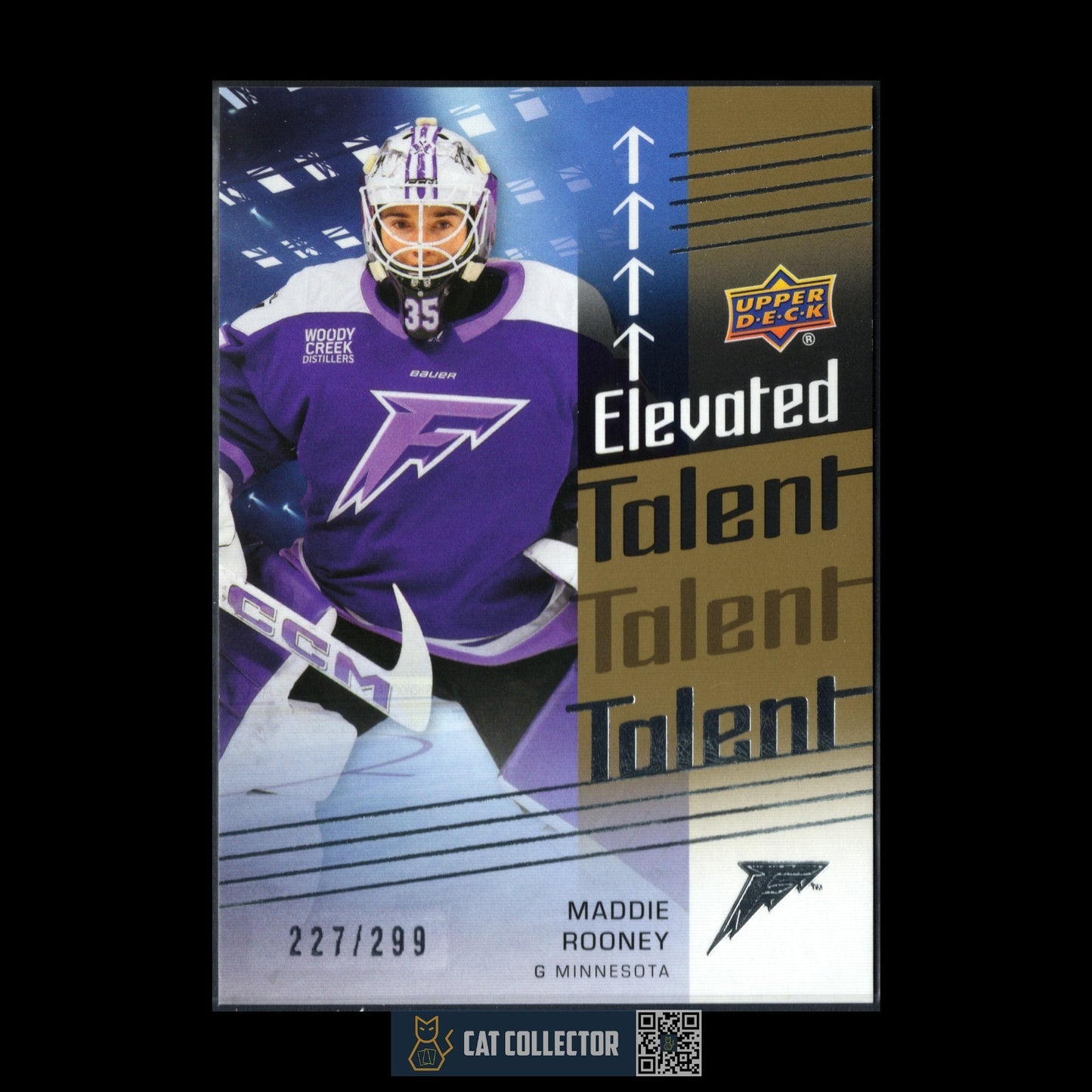 2024-25 UD PWHL MADDIE ROONEY #ET-20 Elevated Talent Gold /299 - Minnesota Frost