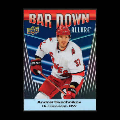 2023-24 UD Allure ANDREI SVECHNIKOV #BD-4 Bar Down - Carolina Hurricanes