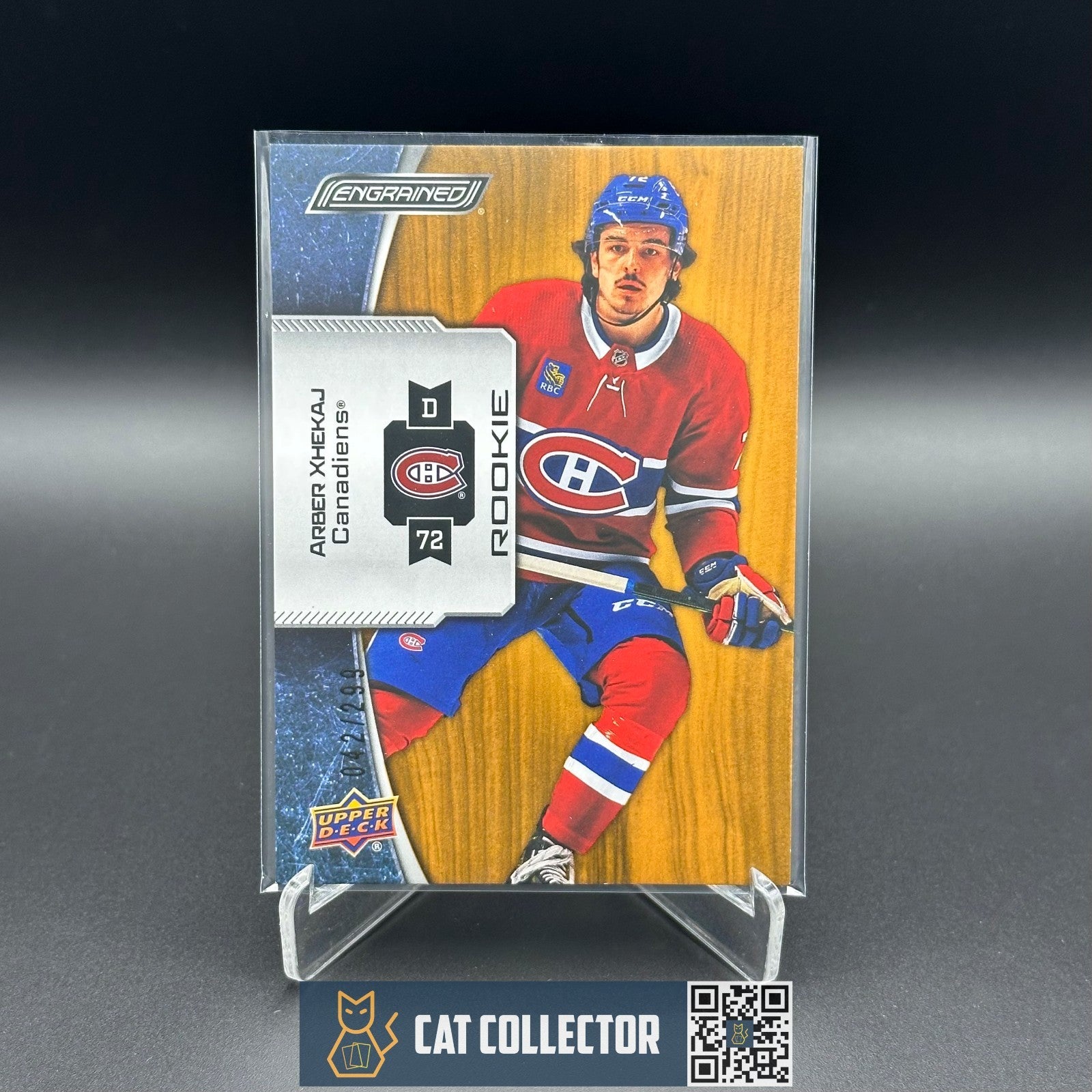 2022-23 UD Engrained ARBER XHEKAJ #181 Oak Rookie RC /299 Montreal Canadiens