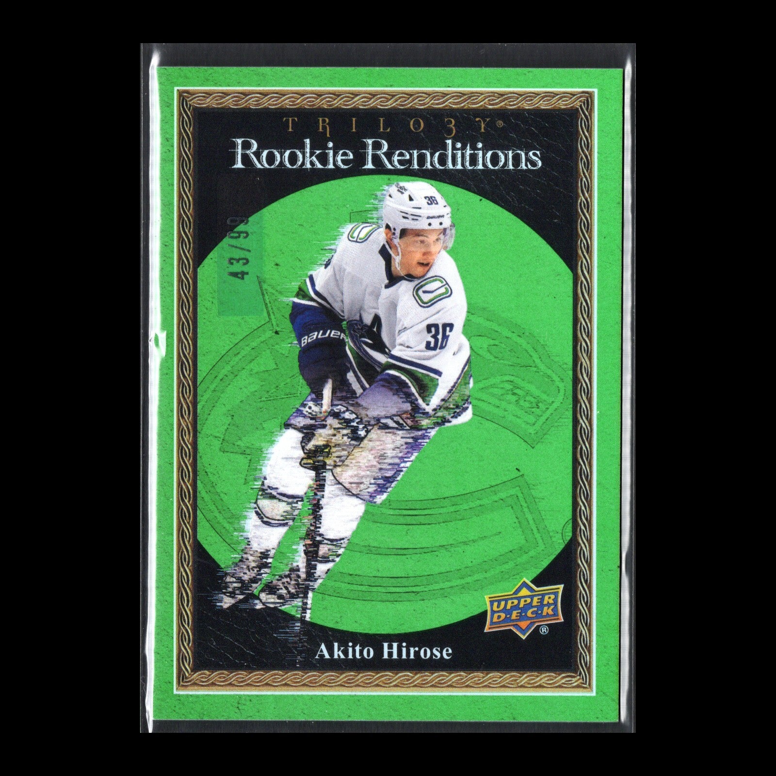 2023-24 UD Trilogy AKITO HIROSE #RR-29 Rookie Renditions Green /99