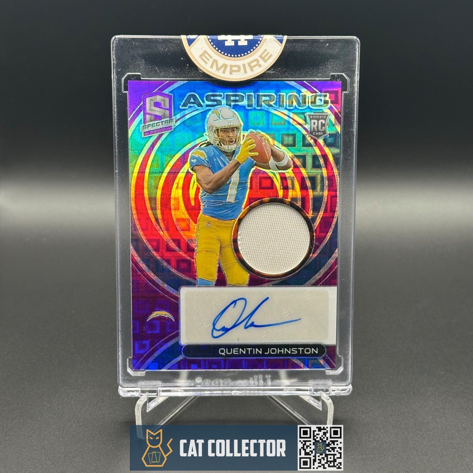 2023 Panini Spectra QUENTIN JOHNSTON #APA-QJO Aspiring Rookie Auto Patch 10/30