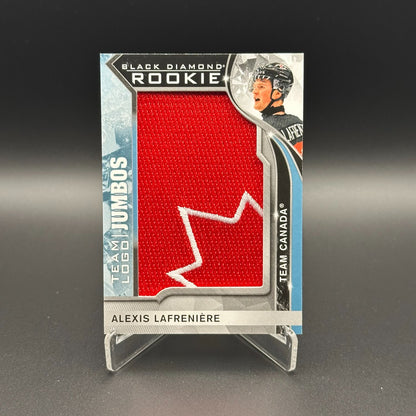 2020-21 UD Black Diamond ALEXIS LAFRENIERE #RTL-AL Team Logo Jumbo - Canada