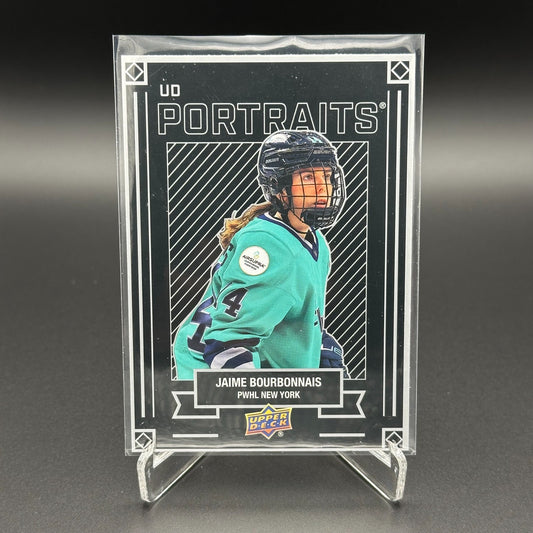 2024-25 UD PWHL JAIME BOURBONNAIS #P-11 UD Portraits - 1st EDITION!