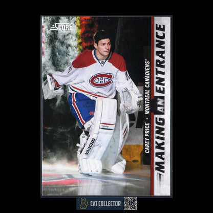 2011-12 Panini Score CAREY PRICE #9 Making An Entrance - Montreal Canadiens