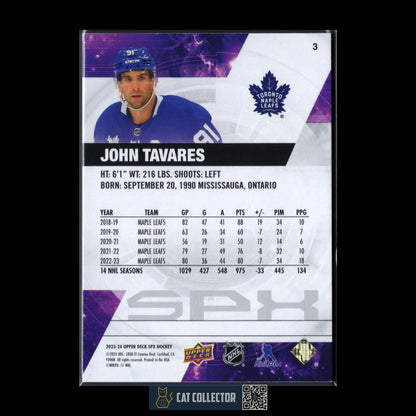 2023-24 UD SPx JOHN TAVARES #3 /299 Toronto Maple Leafs
