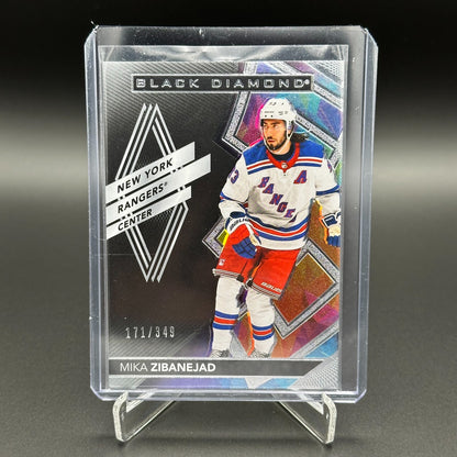 2020-21 UD Black Diamond MIKA ZIBANEJAD #BDB-MZ /349 - NY Rangers