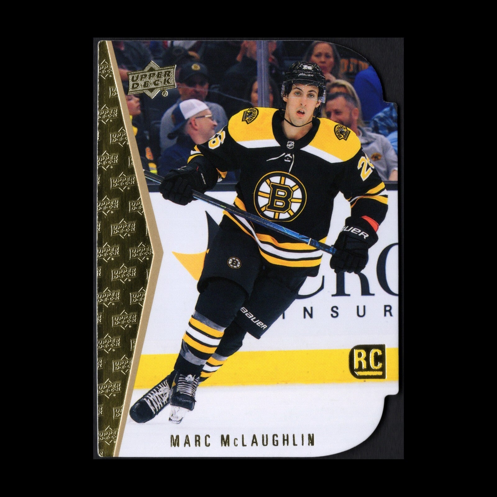 2022-23 UD Series 1 MARC McLAUGHLIN #RDT-7 Rookie Gold Die-cut - Boston Bruins
