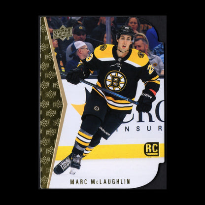 2022-23 UD Series 1 MARC McLAUGHLIN #RDT-7 Rookie Gold Die-cut - Boston Bruins