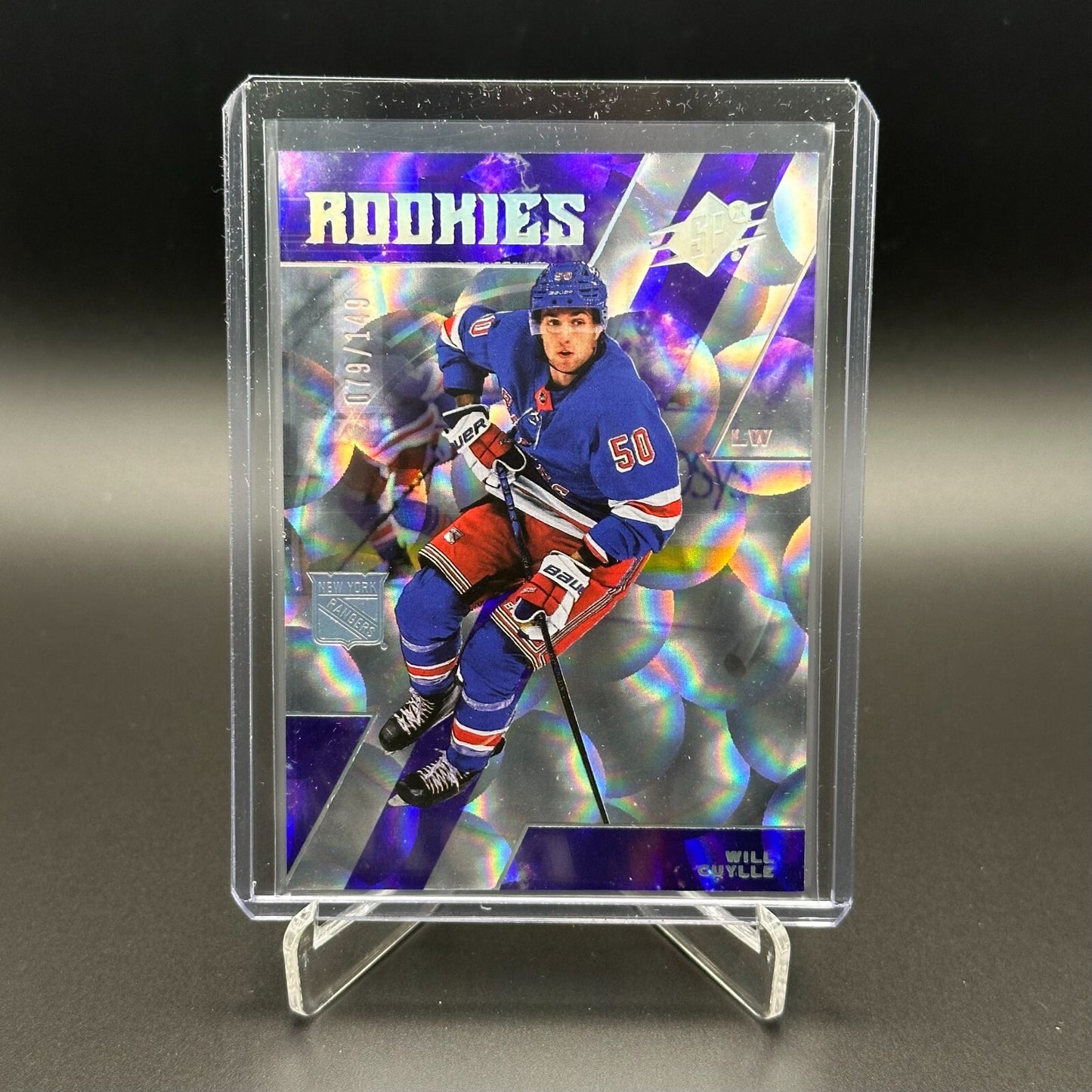 2023-24 UD SPx WILL CUYLLE #108 Parallax Purple RC /149 - New York Rangers