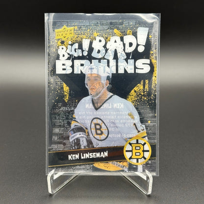 2023-24 UD Boston Bruins Centennial KEN LINSEMAN #196 Big Bad Bruins Acetate