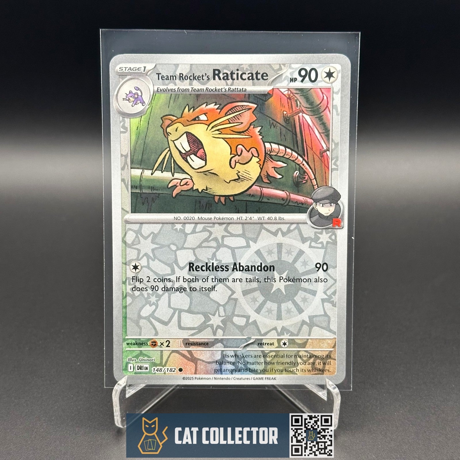 2025 Pokemon TCG Scarlet & Violet - Destined Rivals RATICATE #148 Reverse Holo