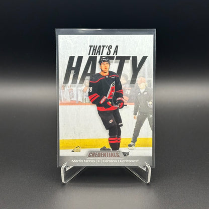 2024-25 UD Credentials MARTIN NECAS #TH-MN That's a Hatty - Carolina Hurricanes