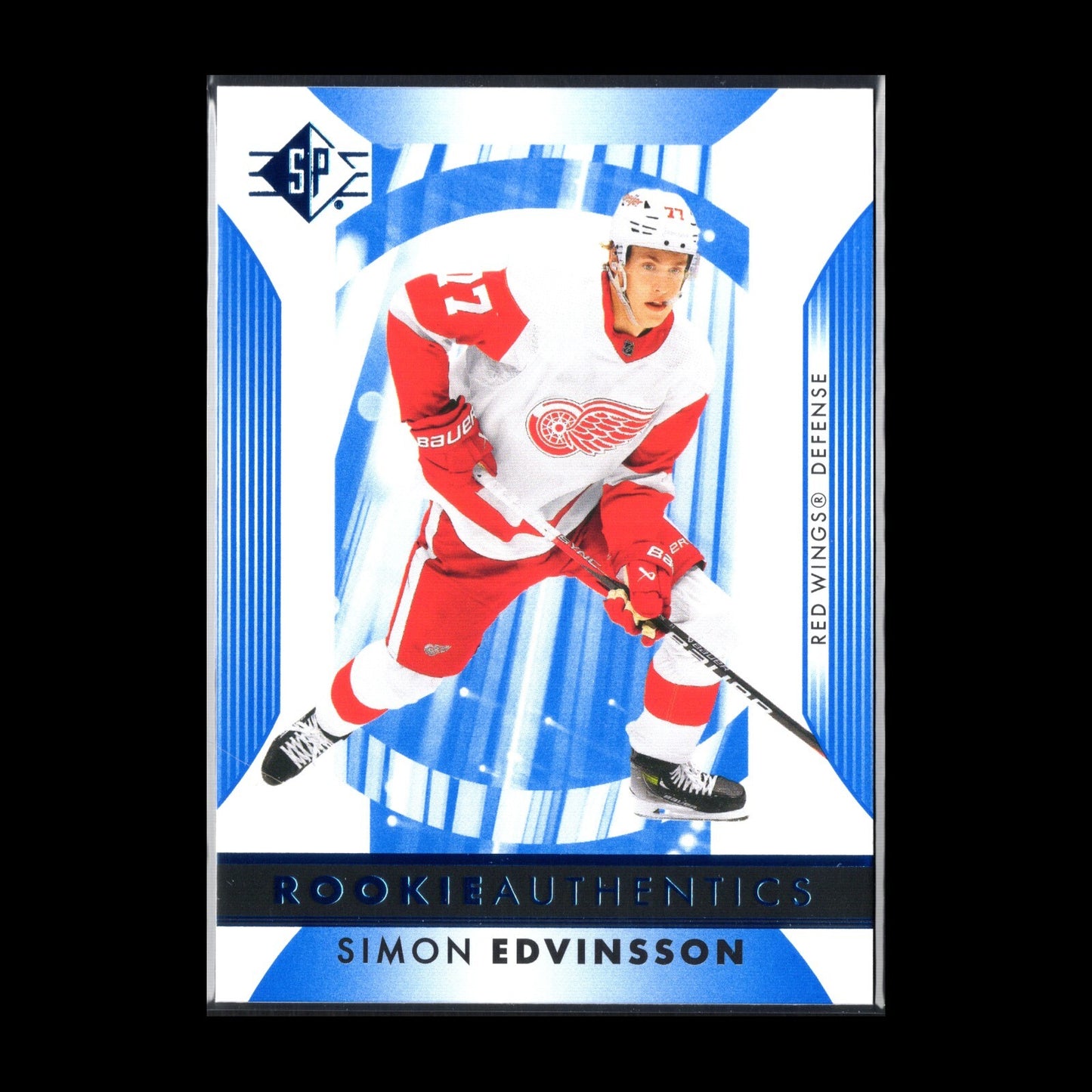 2023-24 UD SP Authentic SIMON EDVINSSON #114 Rookie Authentics Detroit Red Wings