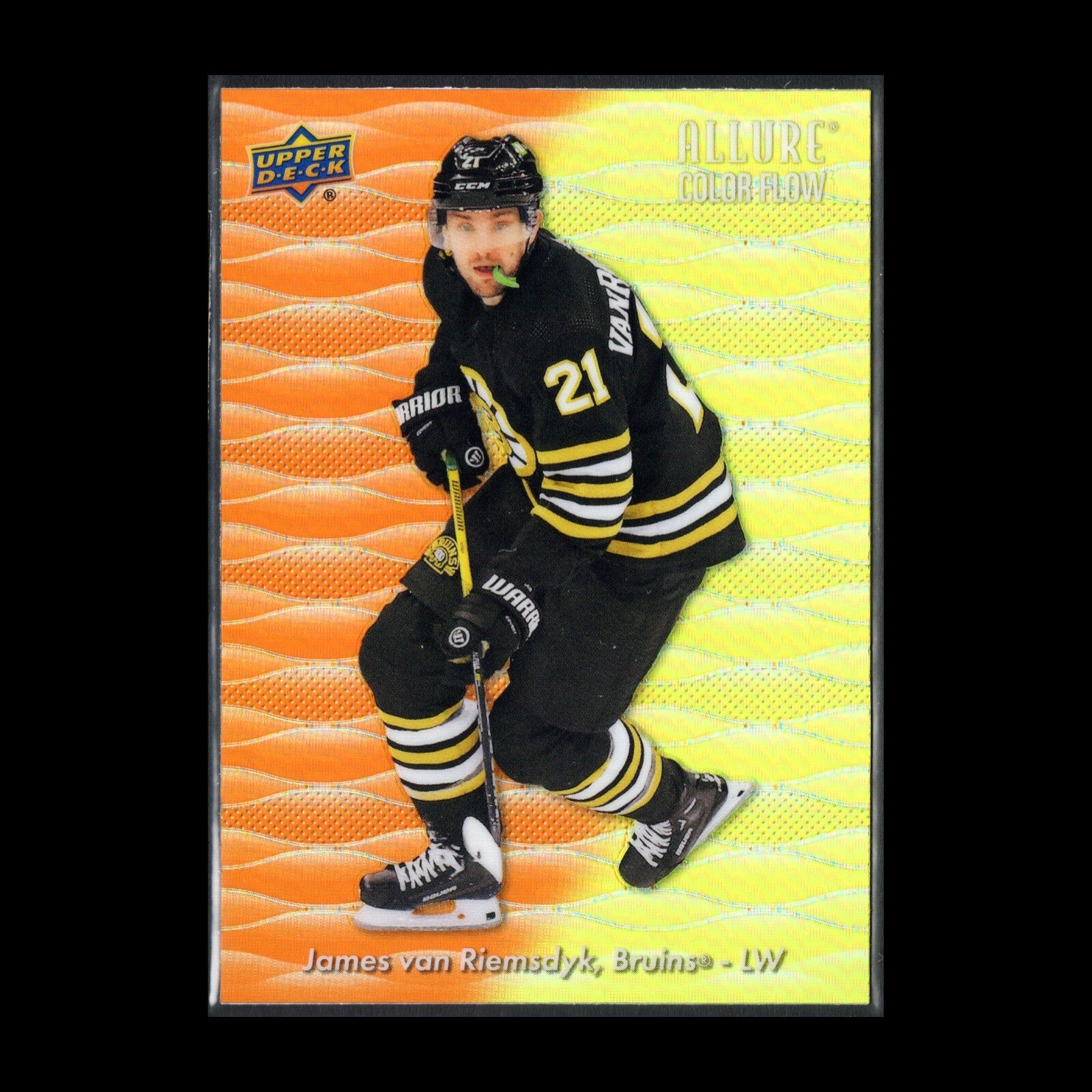2023-24 UD Allure JAMES VAN RIEMSDYK #CF-12 Color Flow Orange-Yellow