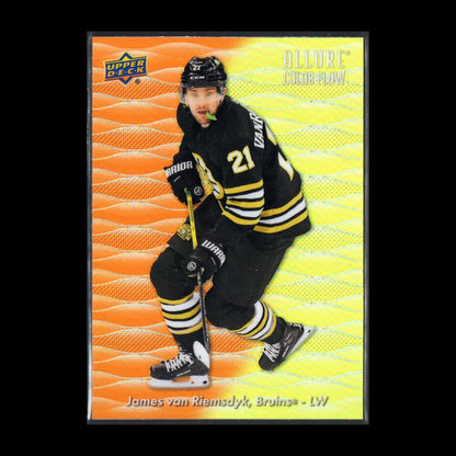 2023-24 UD Allure JAMES VAN RIEMSDYK #CF-12 Color Flow Orange-Yellow