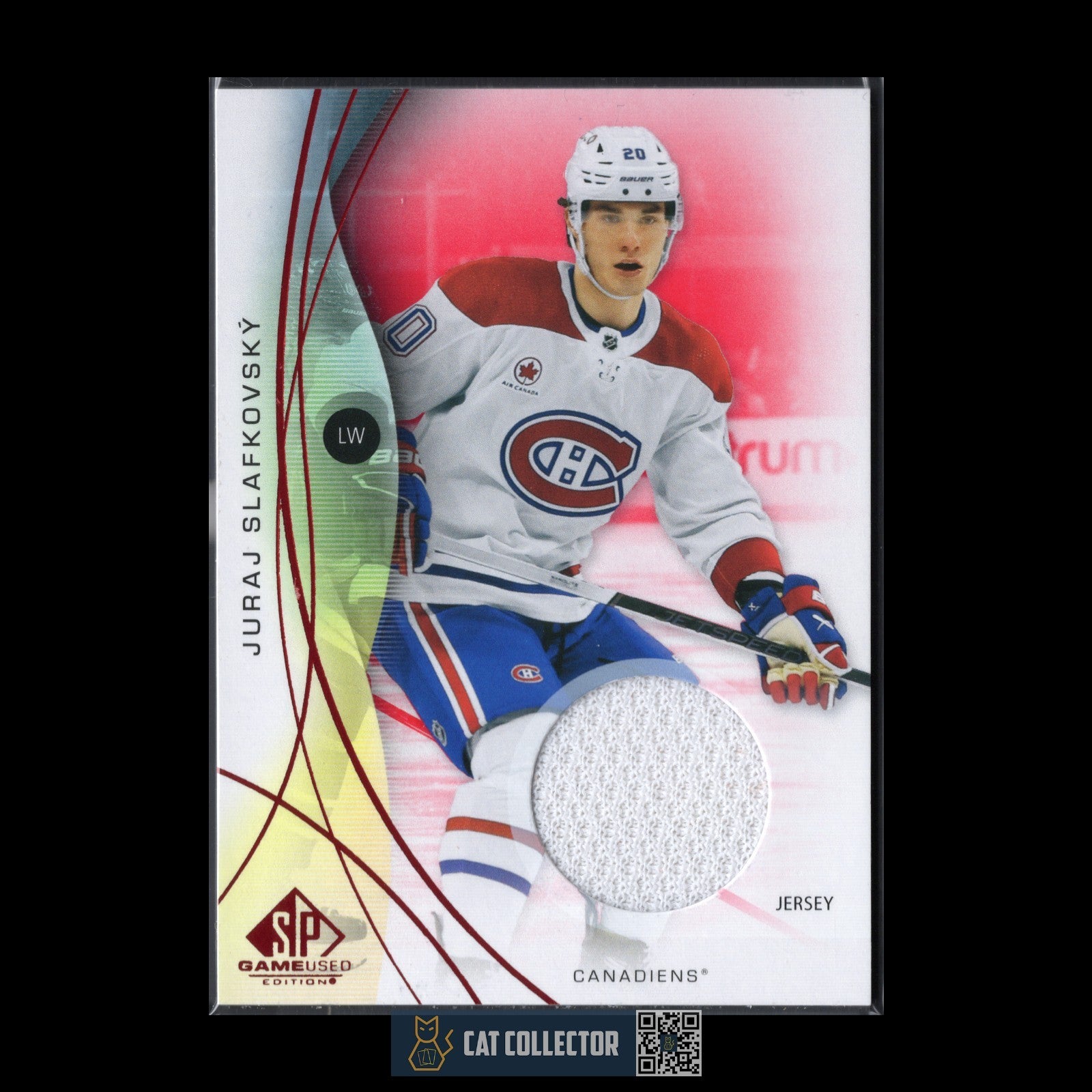2024-25 UD SP Game Used JURAJ SLAFKOVSKY #77 Red Jersey - Montreal Canadiens