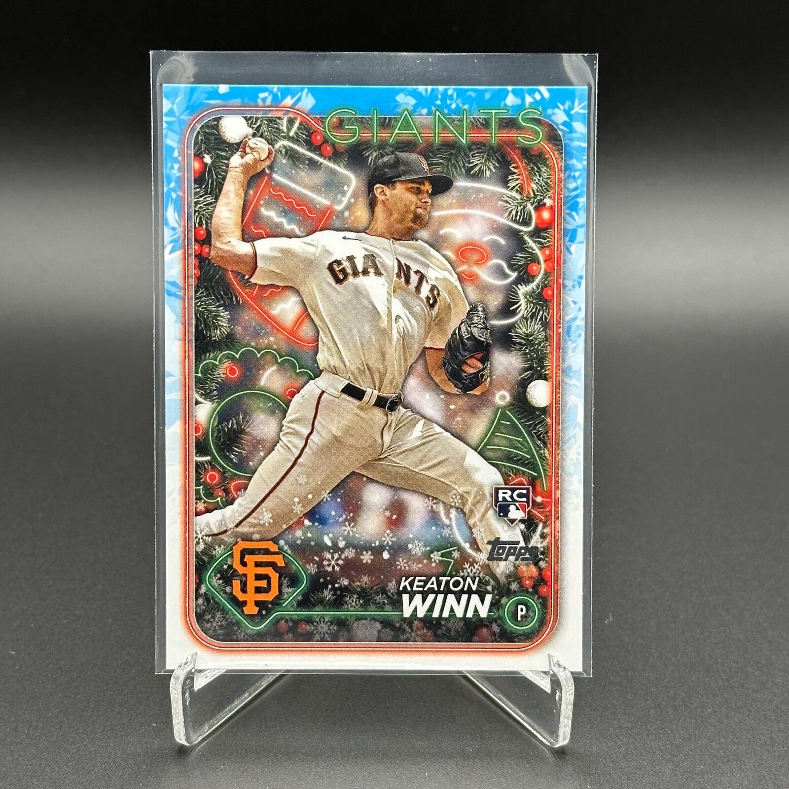 2024 Topps Holiday KEATON WINN #H164 RC - San Francisco Giants