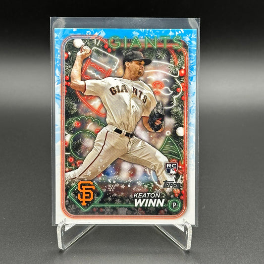 2024 Topps Holiday KEATON WINN #H164 RC - San Francisco Giants
